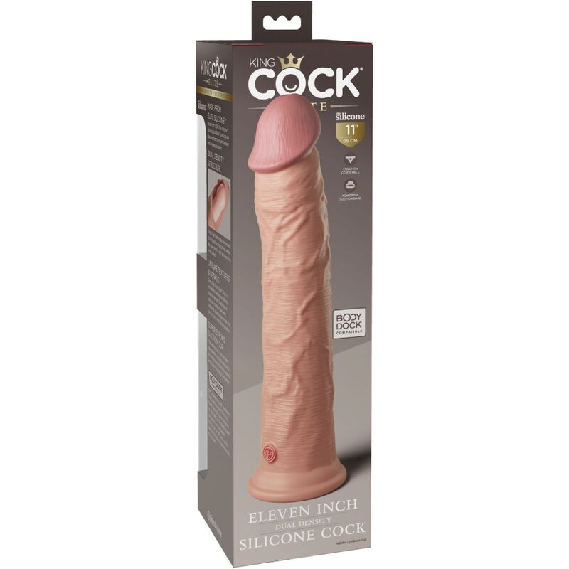 KING COCK - ELITE DILDO REALISTICO SILICONA 28 CM - Imagen 6