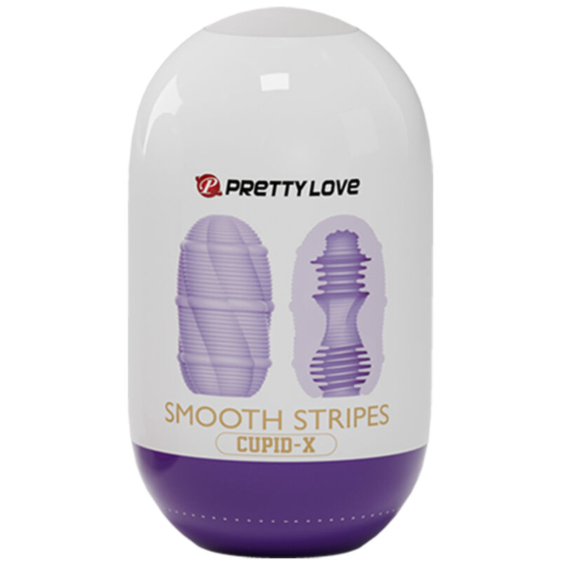 PRETTY LOVE - HUEVO MASTURBADOR SMOOTH STRIPES CUPID - Imagen 5