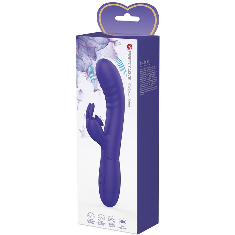 PRETTY LOVE - CERBERUS YOUTH VIBRADOR RABBIT VIOLETA - Imagen 10