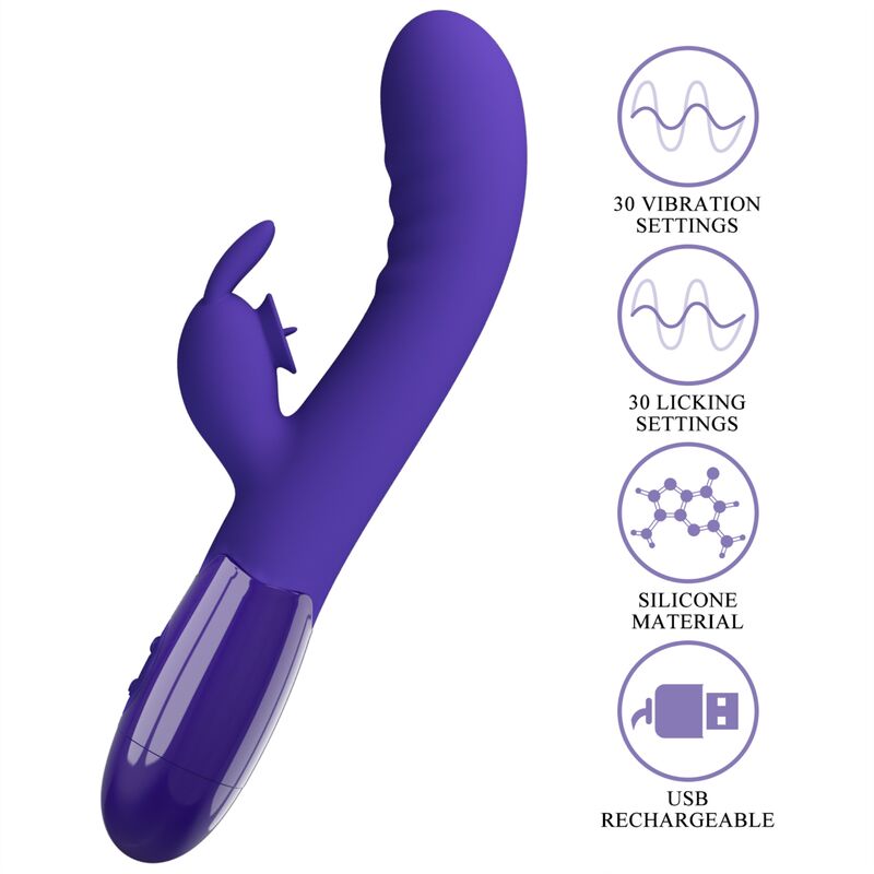 PRETTY LOVE - CERBERUS YOUTH VIBRADOR RABBIT VIOLETA - Imagen 9