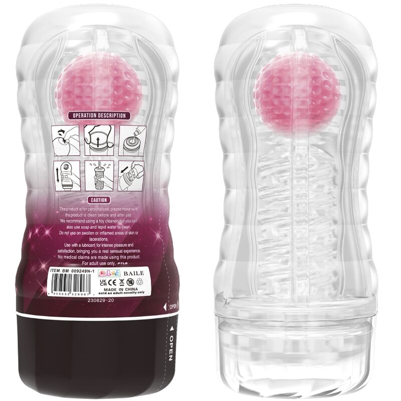 PRETTY LOVE - FUNDA MASTURBADORA ROSA - Imagen 3