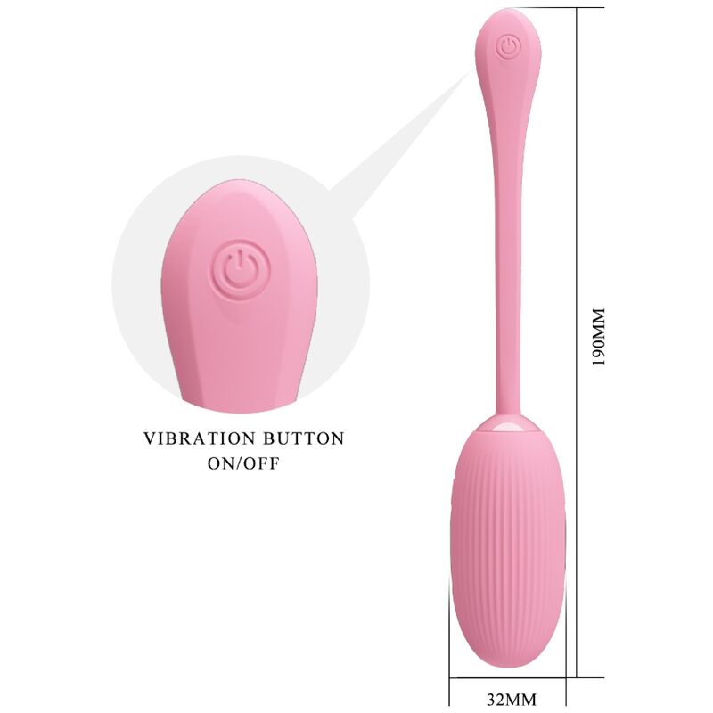 PRETTY LOVE - DOREEN HUEVO VIBRADOR RECARGABLE ROSA - Imagen 6