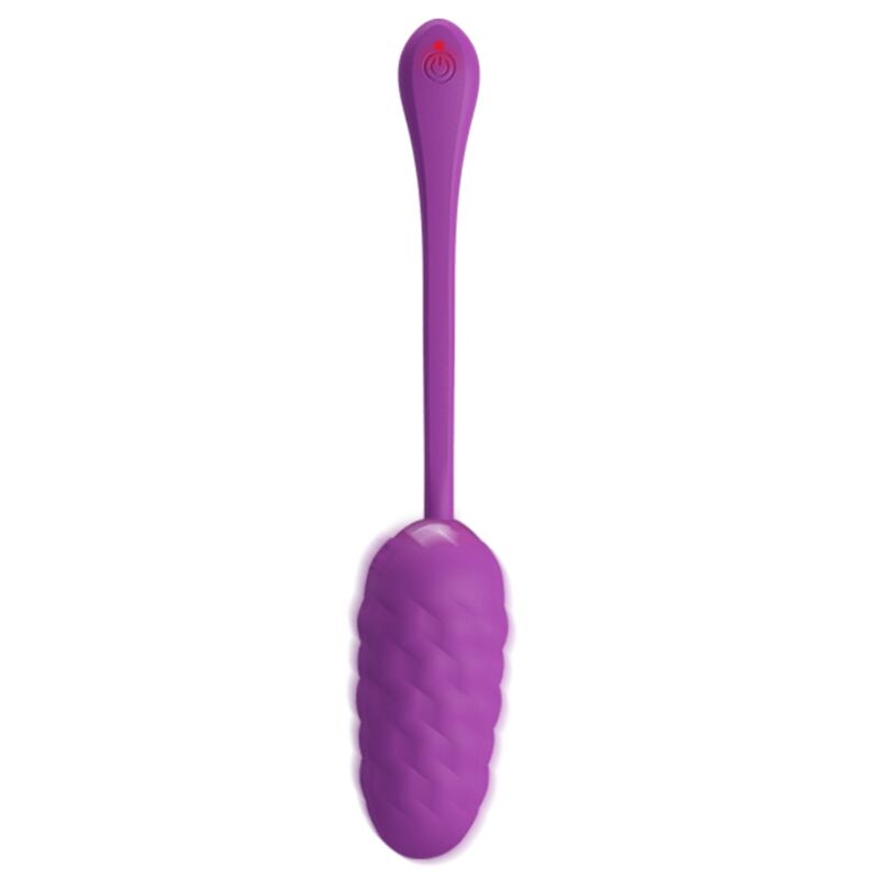 PRETTY LOVE - HUEVO VIBRADOR CON TEXTURA MARINA RECARGABLE MORADO - Imagen 5