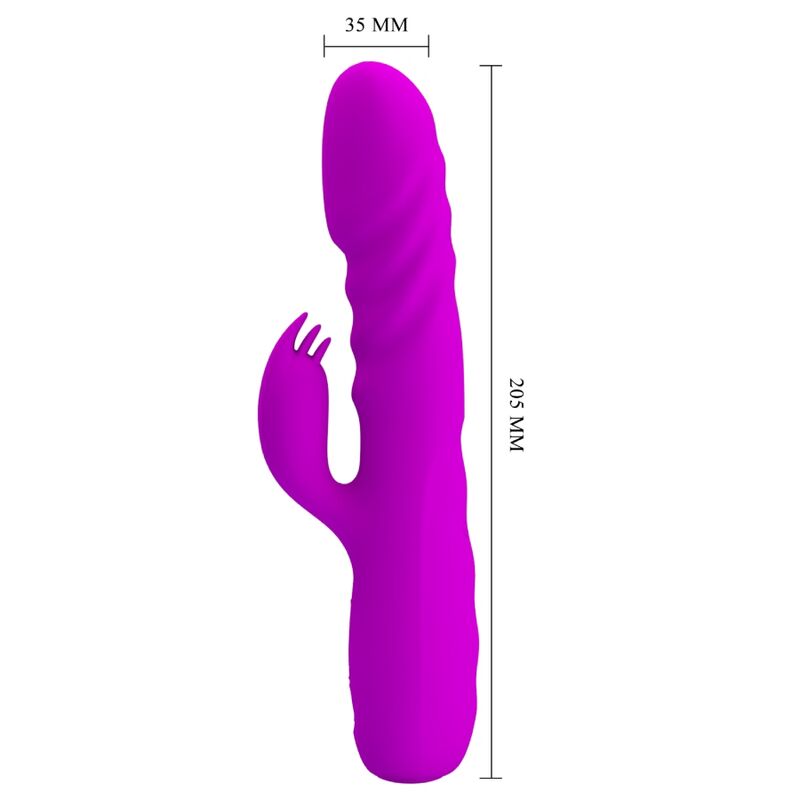 PRETTY LOVE - MELANIE VIBRADOR CONEJO RECARGABLE MORADO - Imagen 8