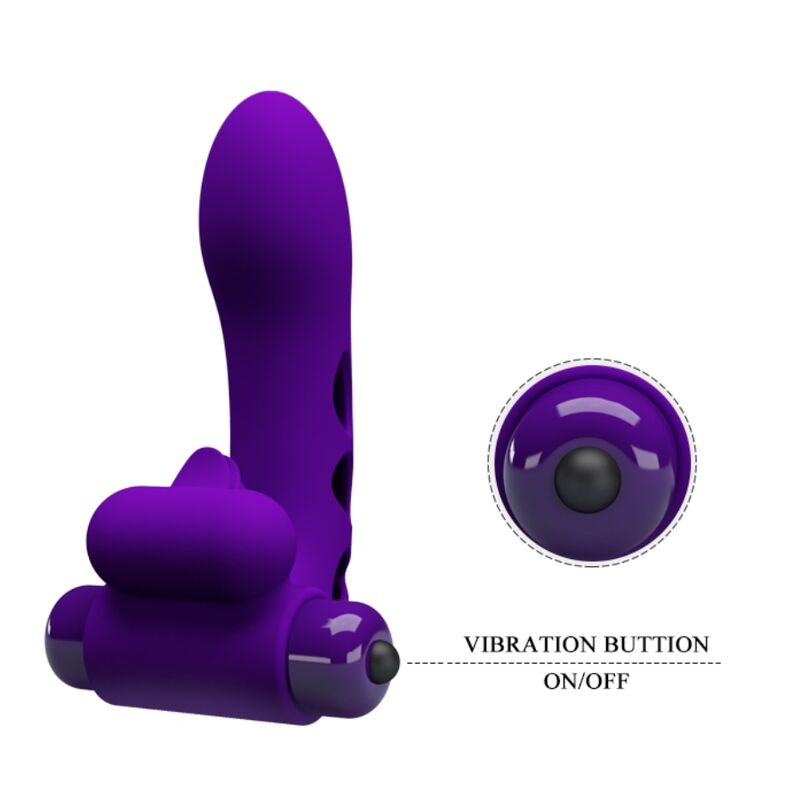 PRETTY LOVE - ORLANDO FUNDA DE DEDO VIBRADOR MORADO - Imagen 9