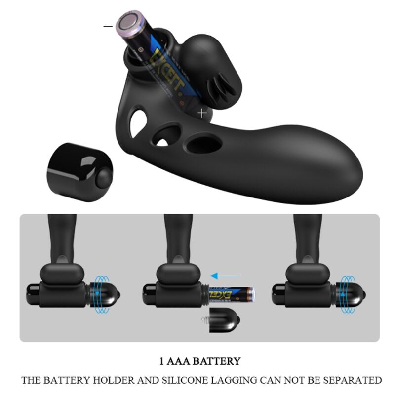 PRETTY LOVE - ORLANDO FUNDA DE DEDO VIBRADOR NEGRO - Imagen 10