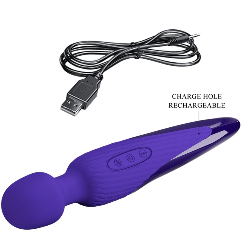 PRETTY LOVE - ANTONY YOUTH VIBRADOR WAND EFECTO CALOR VIOLETA - Imagen 6