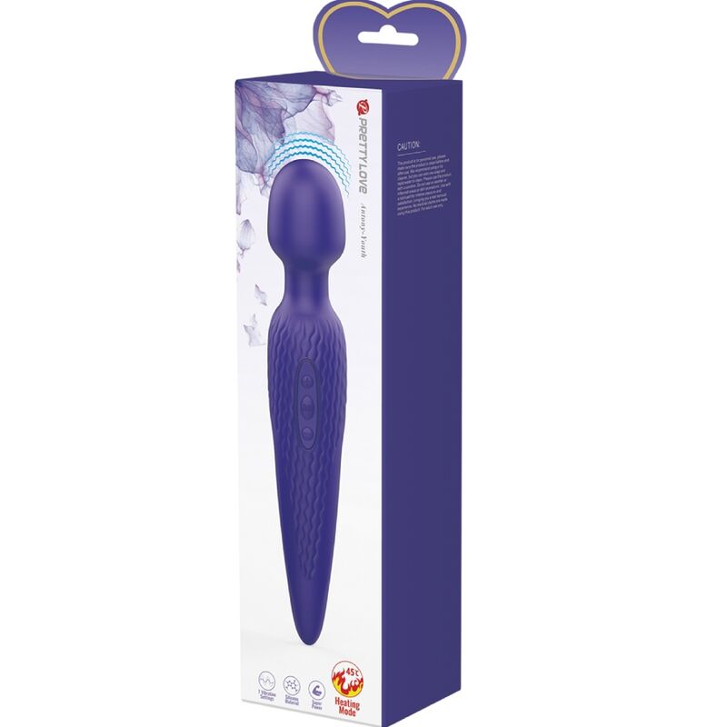 PRETTY LOVE - ANTONY YOUTH VIBRADOR WAND EFECTO CALOR VIOLETA - Imagen 8
