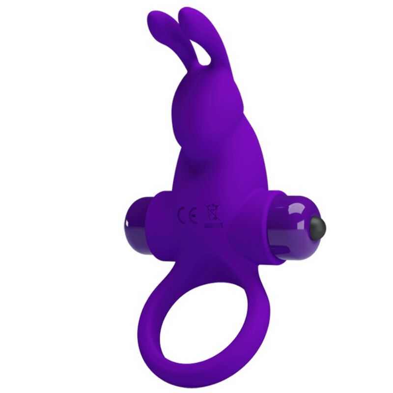 PRETTY LOVE - ANILLO VIBRADOR I CONEJO PARA PENE MORADO - Imagen 5
