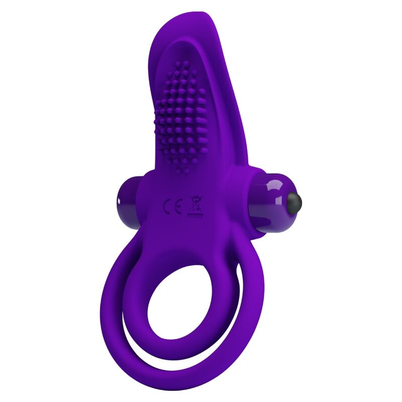 PRETTY LOVE - ANILLO VIBRADOR PARA PENE MORADO - Imagen 3