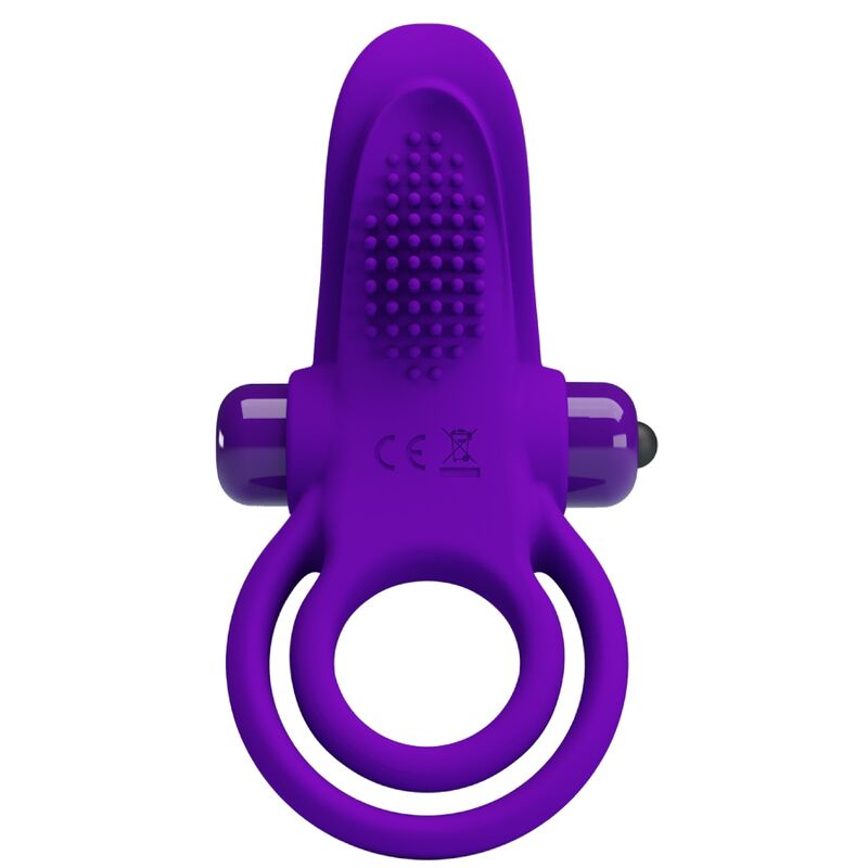 PRETTY LOVE - ANILLO VIBRADOR PARA PENE MORADO - Imagen 5