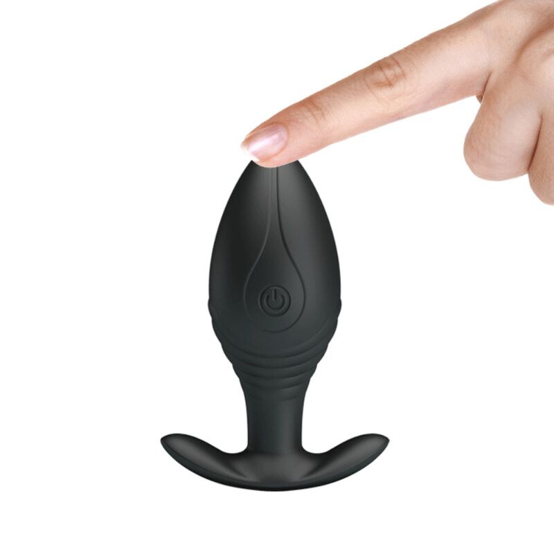 PRETTY LOVE - REGINA PLUG ANAL VIBRADOR RECARGABLE NEGRO - Imagen 7