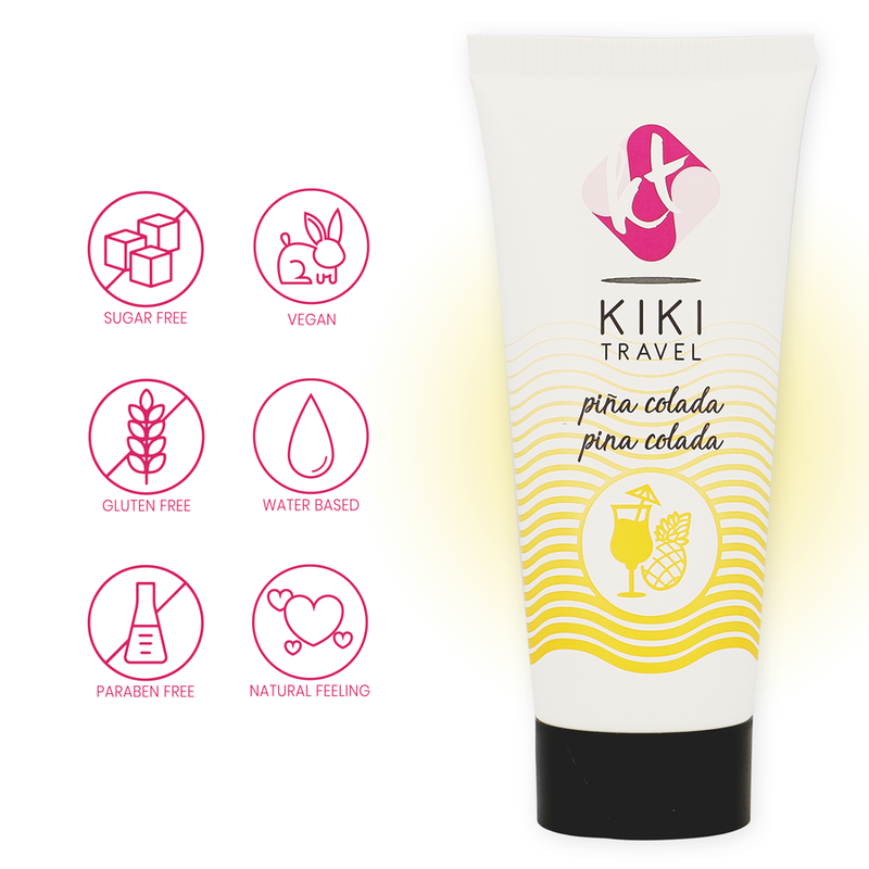 KIKÍ TRAVEL - LUBRICANTE SABOR A PIÑA COLADA 50 ML - Imagen 3