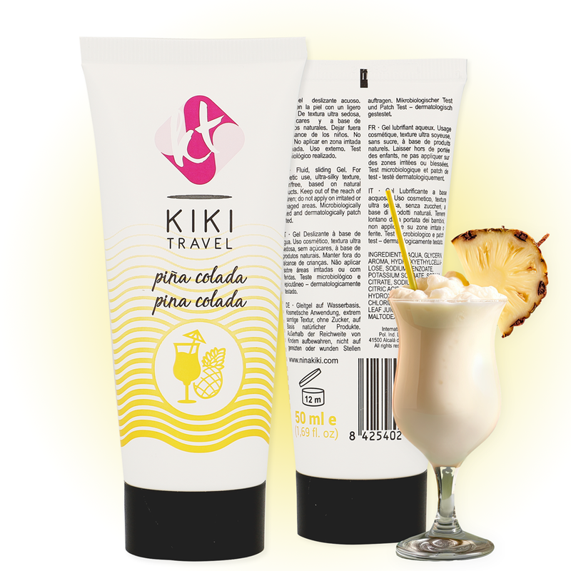 KIKÍ TRAVEL - LUBRICANTE SABOR A PIÑA COLADA 50 ML - Imagen 5
