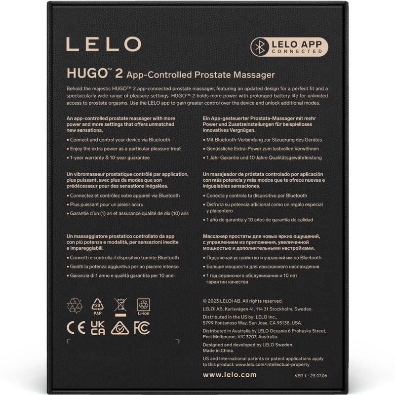 LELO - HUGO 2 MASAJEADOR DE PROSTATA VERDE - Imagen 5
