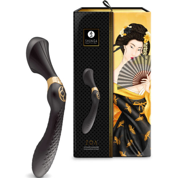 SHUNGA - ZOA MASAJEADOR INTIMO ROSA - NEGRO