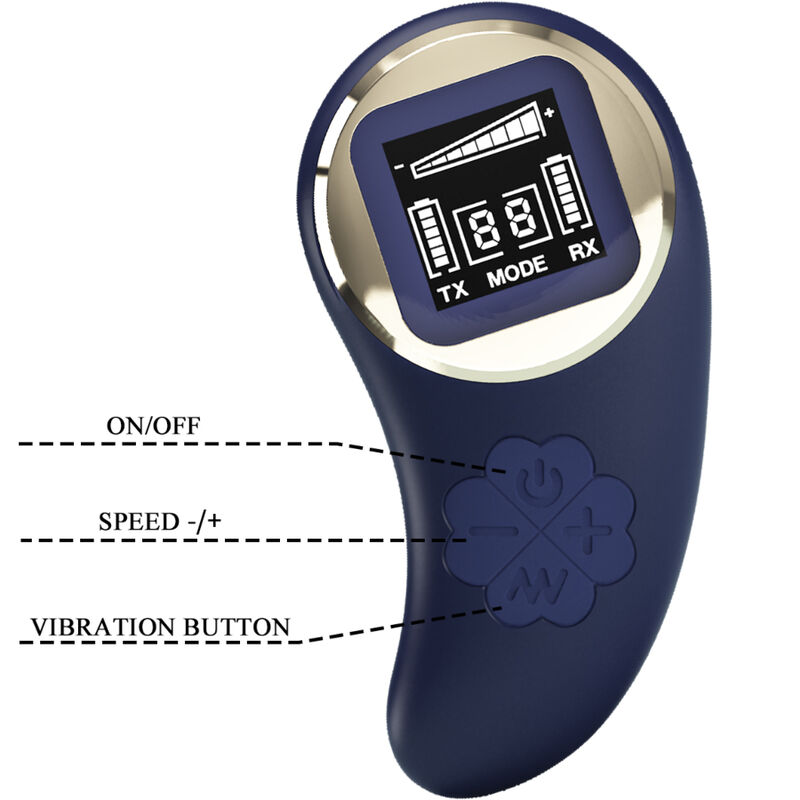 PRETTY LOVE - MINA HUEVO VIBRADOR CONTROL REMOTO AZUL - Imagen 5