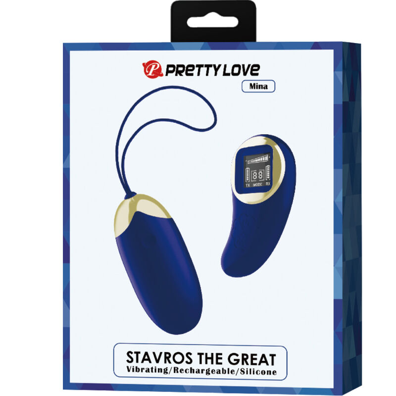 PRETTY LOVE - MINA HUEVO VIBRADOR CONTROL REMOTO AZUL - Imagen 7