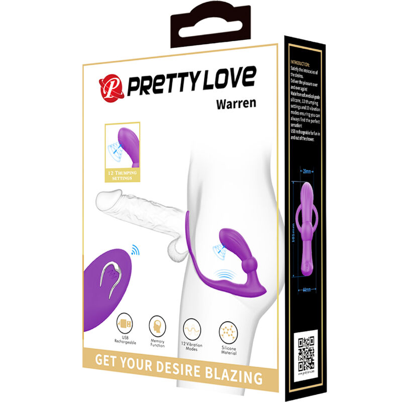 PRETTY LOVE - WARREN ANILLO & VIBRADOR ANAL VIOLETA - Imagen 8