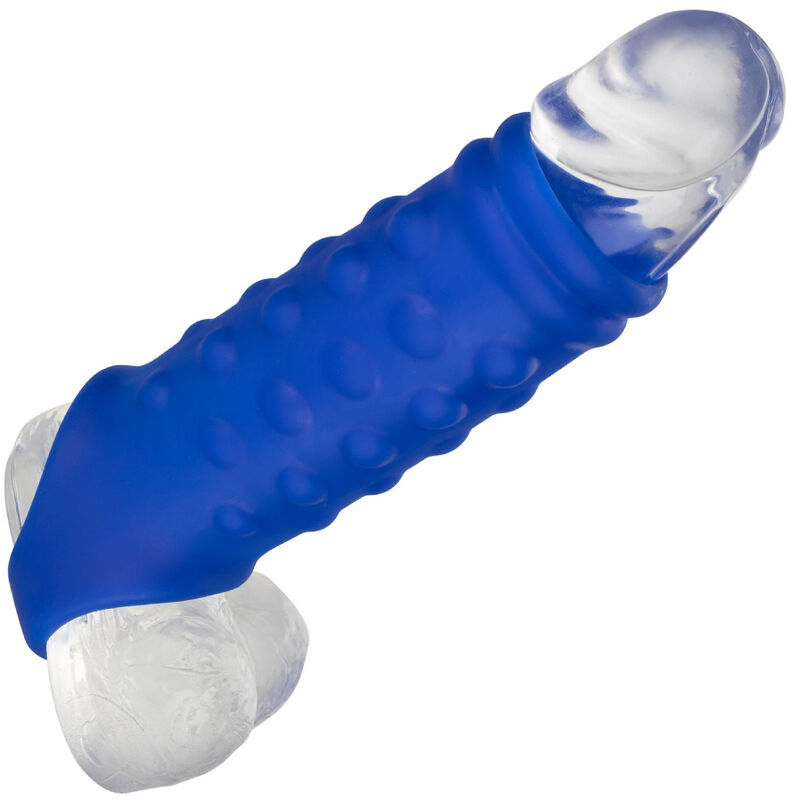 CALEXOTICS - ADMIRAL BEADED FUNDA PENE SILICONA LÍQUIDA AZUL - Imagen 7