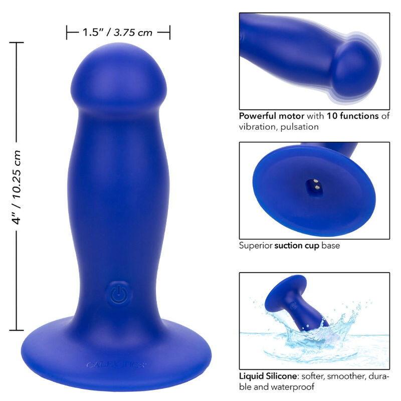 CALEXOTICS - ADMIRAL FIRST MATE PLUG ANAL VIBRADOR AZUL - Imagen 5