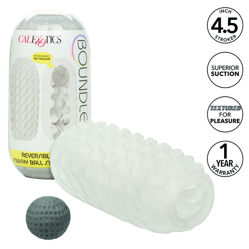 CALEXOTICS - BOUNDLESS STROKER BLANDO REVERSIBLE GRIS - Imagen 7