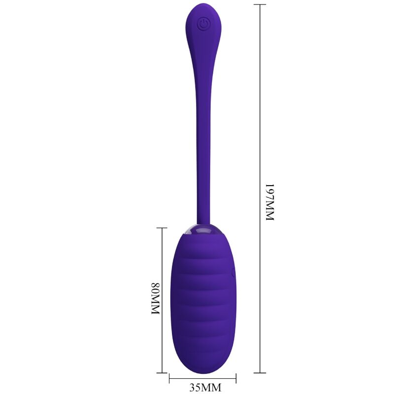 PRETTY LOVE - KIRK HUEVO VIBRADOR RECARGABLE LILA - Imagen 7