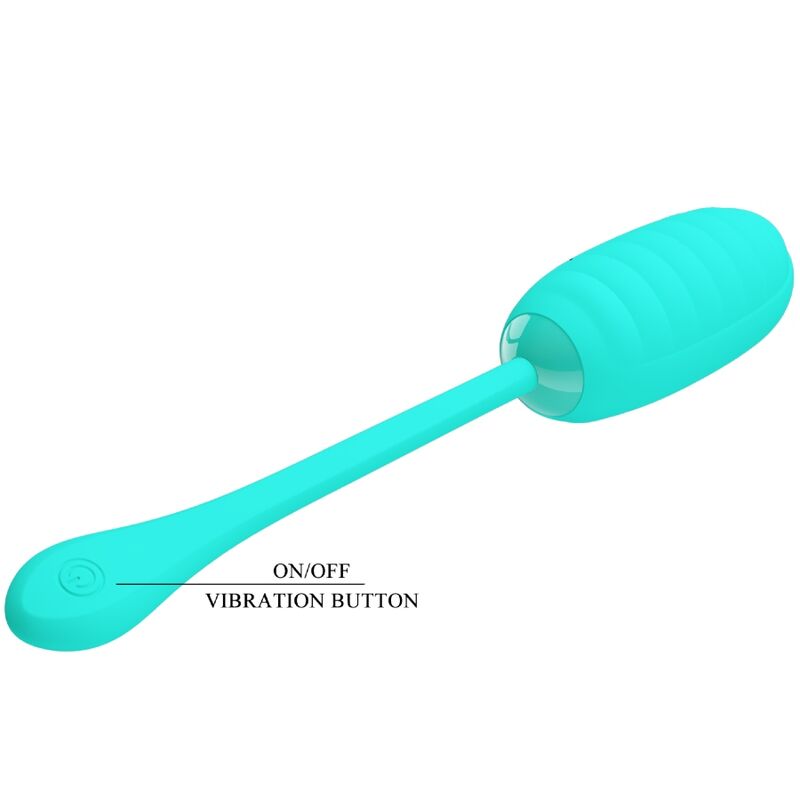 PRETTY LOVE - KIRK HUEVO VIBRADOR RECARGABLE VERDE AGUA - Imagen 8