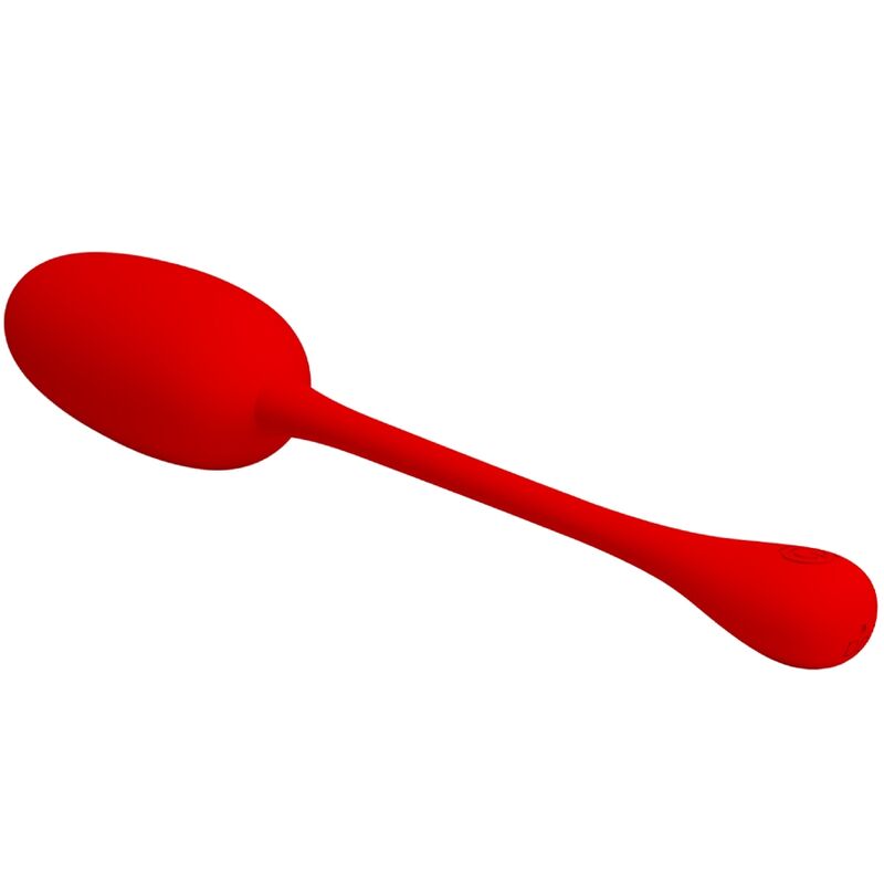PRETTY LOVE - KNUCKER HUEVO VIBRADOR RECARGABLE ROJO - Imagen 5