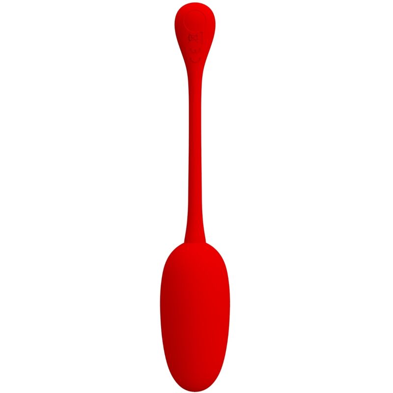 PRETTY LOVE - KNUCKER HUEVO VIBRADOR RECARGABLE ROJO - Imagen 6