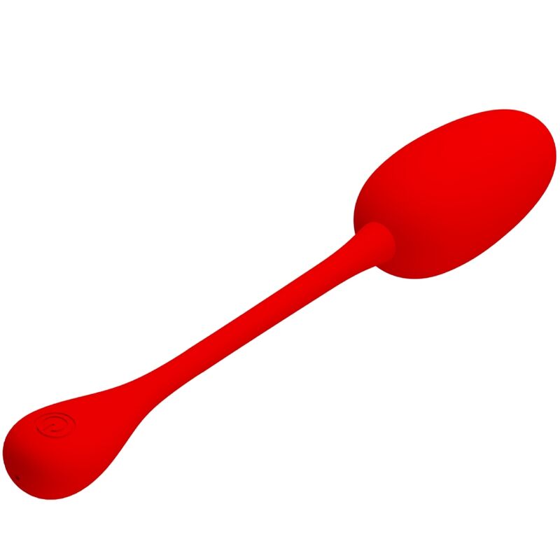 PRETTY LOVE - KNUCKER HUEVO VIBRADOR RECARGABLE ROJO - Imagen 3