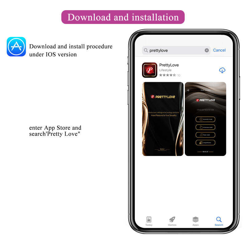 PRETTY LOVE - HECTOR VIBRADOR ELECTROSHOCK POR CONTROL POR APP LILA - Imagen 4