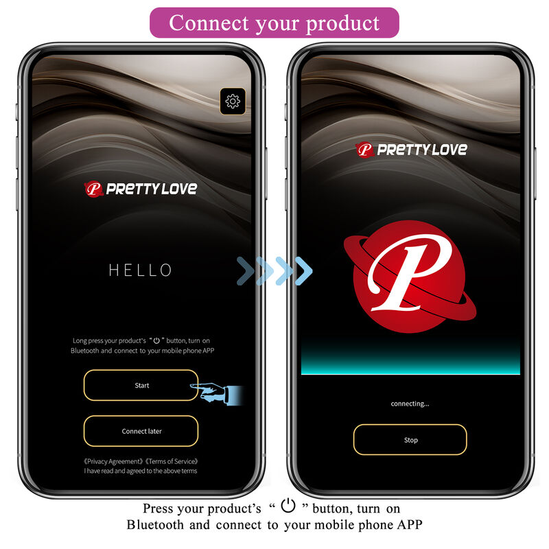 PRETTY LOVE - HECTOR VIBRADOR ELECTROSHOCK POR CONTROL POR APP LILA - Imagen 17