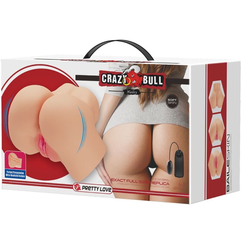 CRAZY BULL - VAGINA Y ANO REALISTICOS VIBRADOR HAILEY - Imagen 6