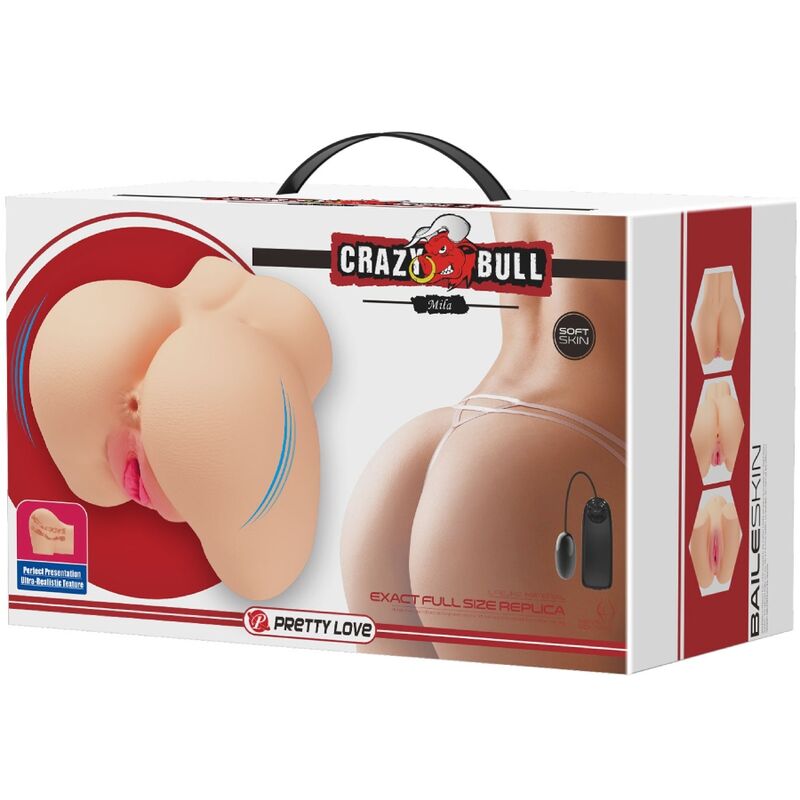 CRAZY BULL - VAGINA Y ANO REALISTICOS VIBRADOR MILA - Imagen 5