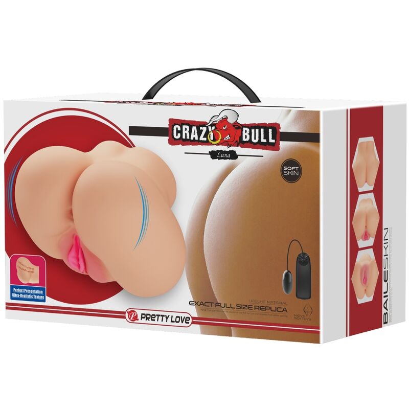 CRAZY BULL - VAGINA Y ANO REALISTICOS VIBRADOR LUNA - Imagen 9