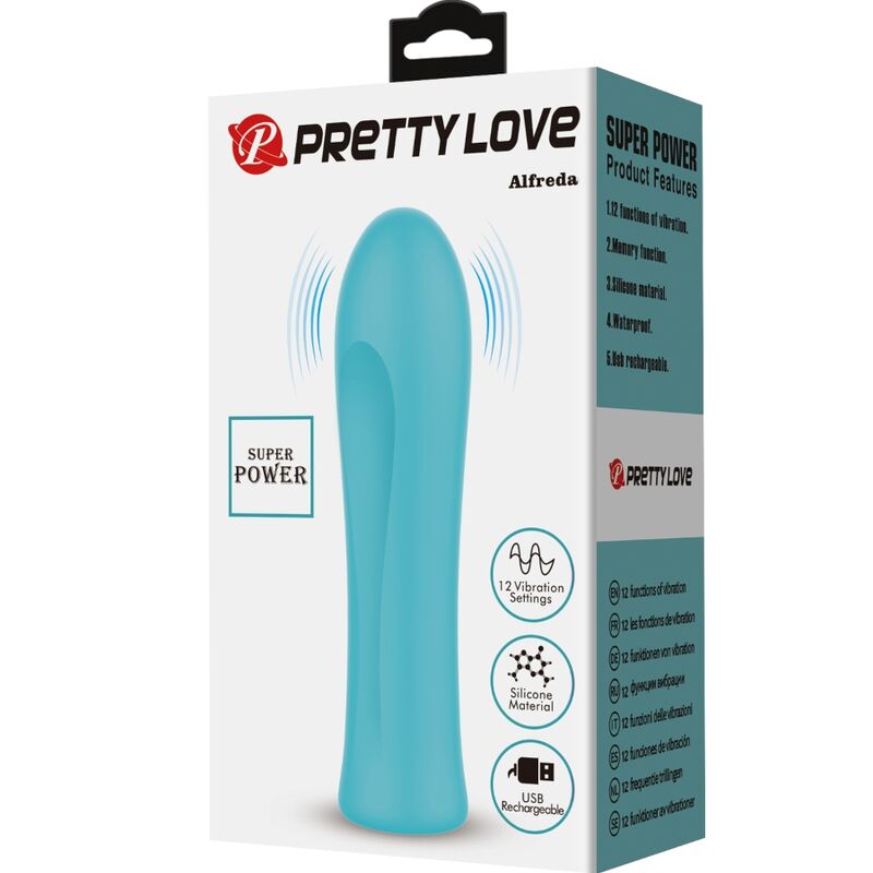PRETTY LOVE - ALFREDA VIBRADOR SUPER POWER VERDE AGUA - Imagen 9
