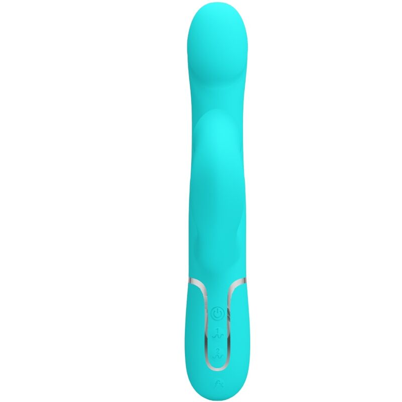 PRETTY LOVE - VIBRADOR RABBIT PERLAS VERDE AGUA - Imagen 8