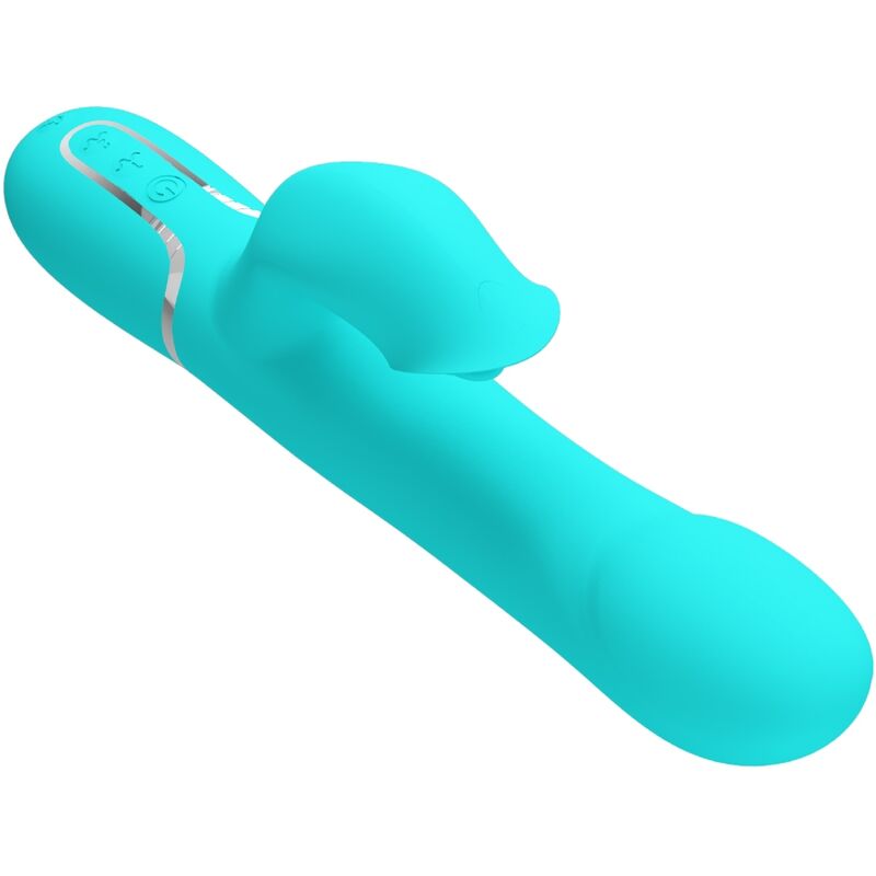 PRETTY LOVE - VIBRADOR RABBIT PERLAS VERDE AGUA - Imagen 10