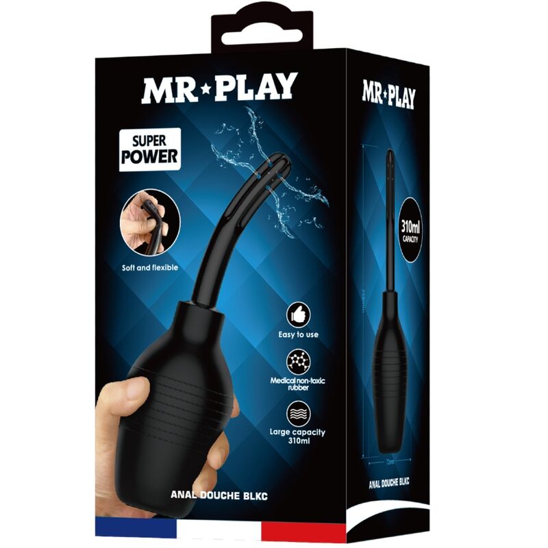 MR PLAY - DUCHA ANAL BLKC SUPER POWER NEGRO - Imagen 8