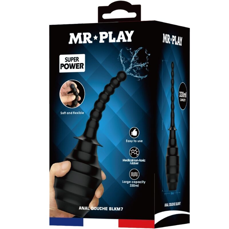 MR PLAY - DUCHA ANAL BLKM7 SUPER POWER NEGRO - Imagen 8