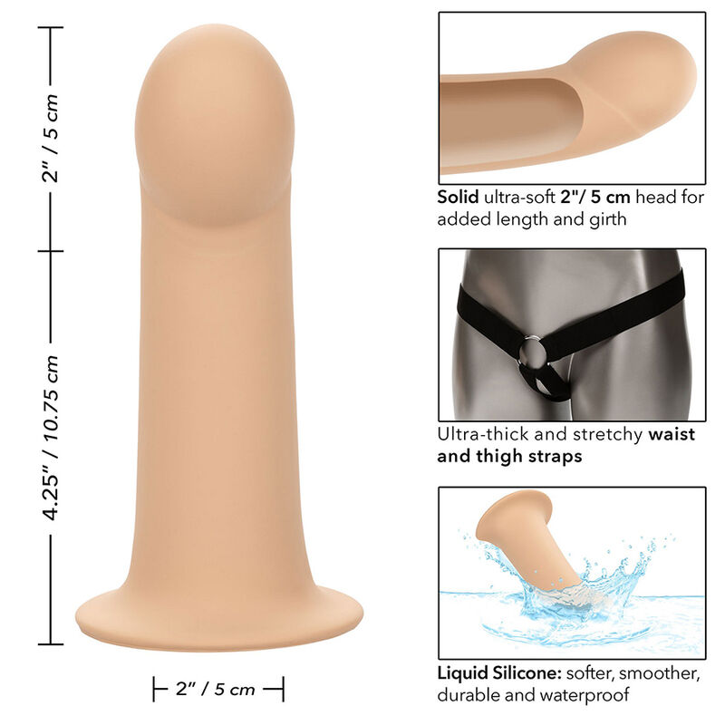 CALEXOTICS - PERFORMANCE MAXX EXTENSIÓN CON ARNÉS PIEL CLARO - Imagen 16