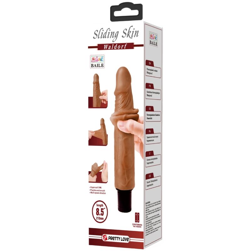 PRETTY LOVE - WALDORF VIBRADOR REALISTICO 18 CM -O- 4 CM - Imagen 7