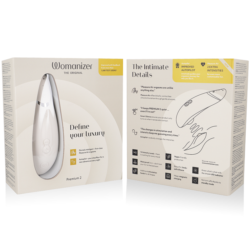 WOMANIZER - PREMIUM 2 ESTIMULADOR DE CLÍTORIS GRIS - Imagen 8