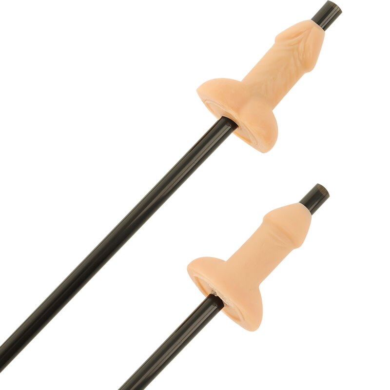 DIABLO PICANTE - BOLSA 10 PAJITAS PENE NATURAL - Imagen 5