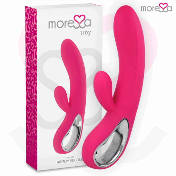 MORESSA - TROY MASAJEADOR PNTO G Y CLITORIS PREMIUM SILICONE RECARGABLE