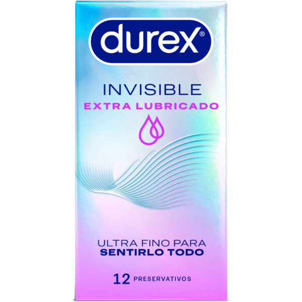 DUREX - INVISIBLE EXTRA LUBRICADO 12 UNIDADES