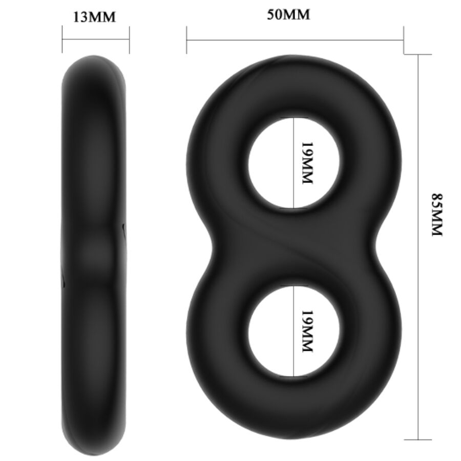 CRAZY BULL - ANILLO DOBLE SILICONA MEDICA - Imagen 8