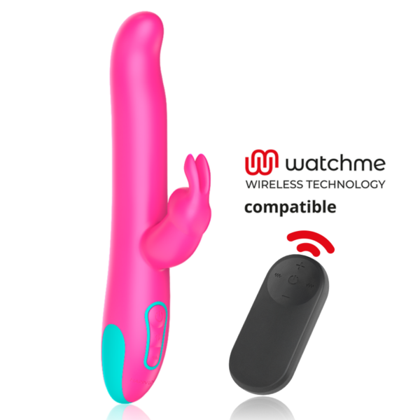 HAPPY LOKY - PLUTO RABBIT VIBRATOR & ROTATOR COMPATIBLE CON WATCHME WIRELESS TECHNOLOGY