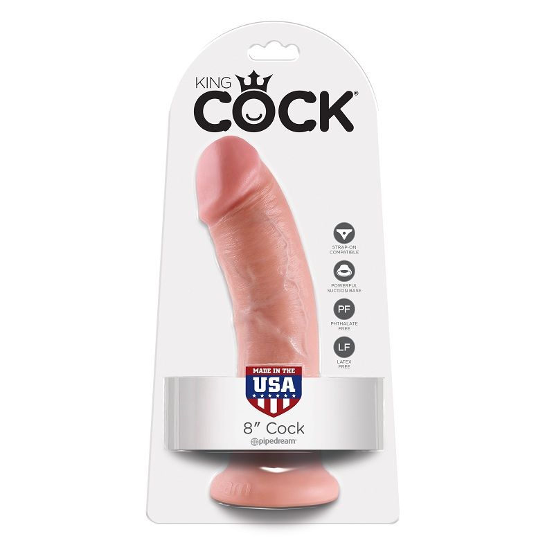 KING COCK - 8 PENE NATURAL 20.3 CM - Imagen 3